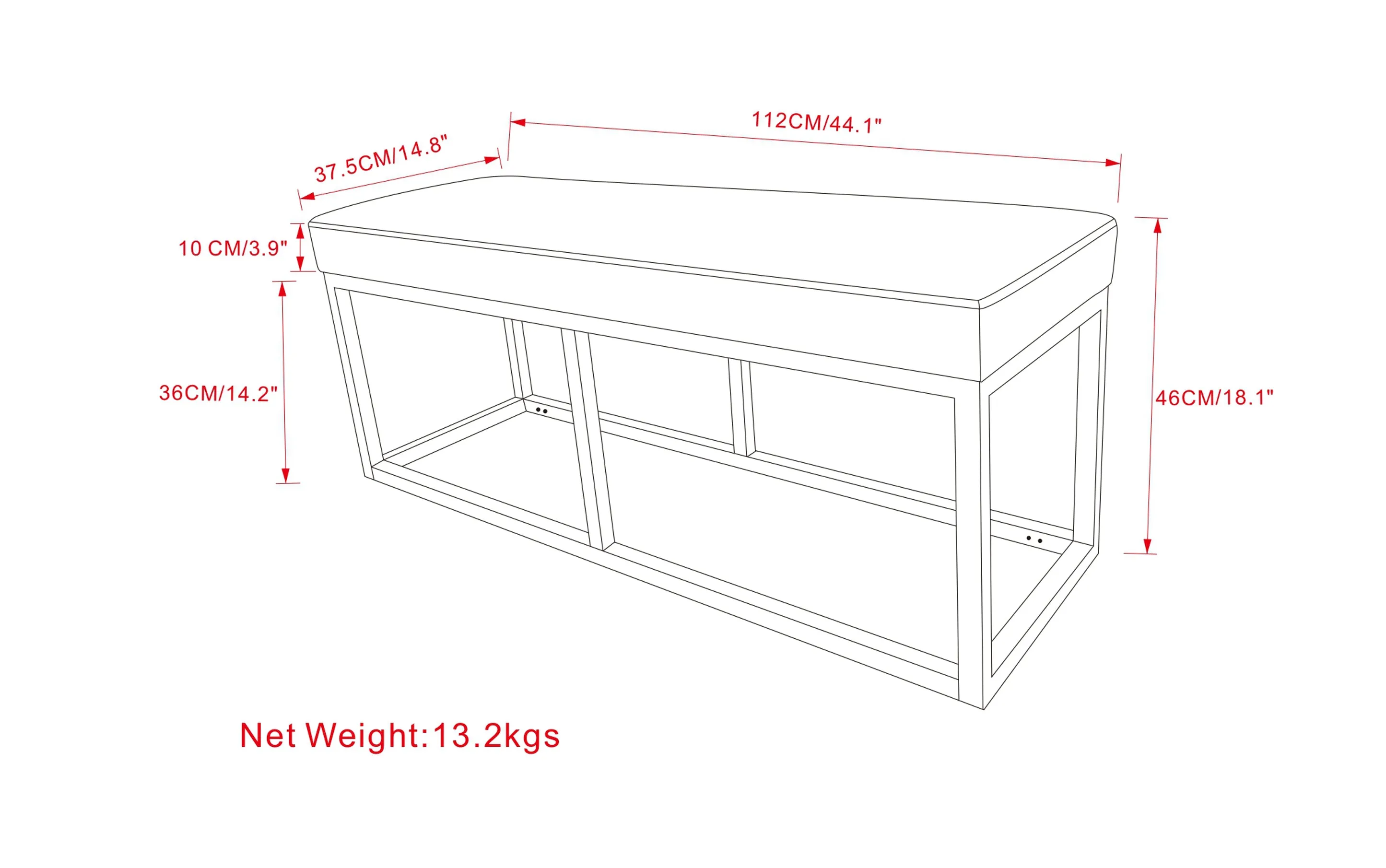 Reynolds Ottoman Bench