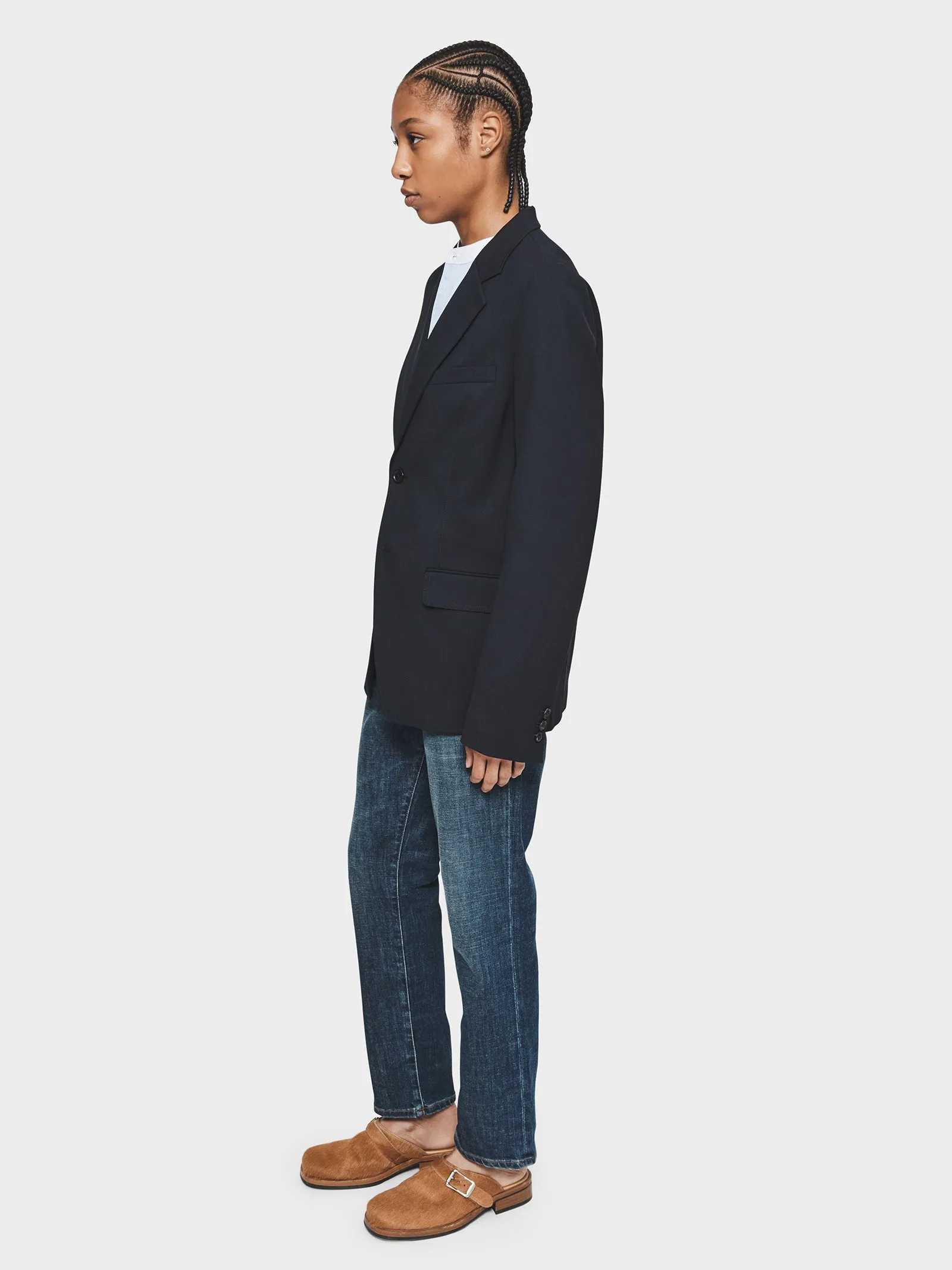 Soft Blazer in Navy