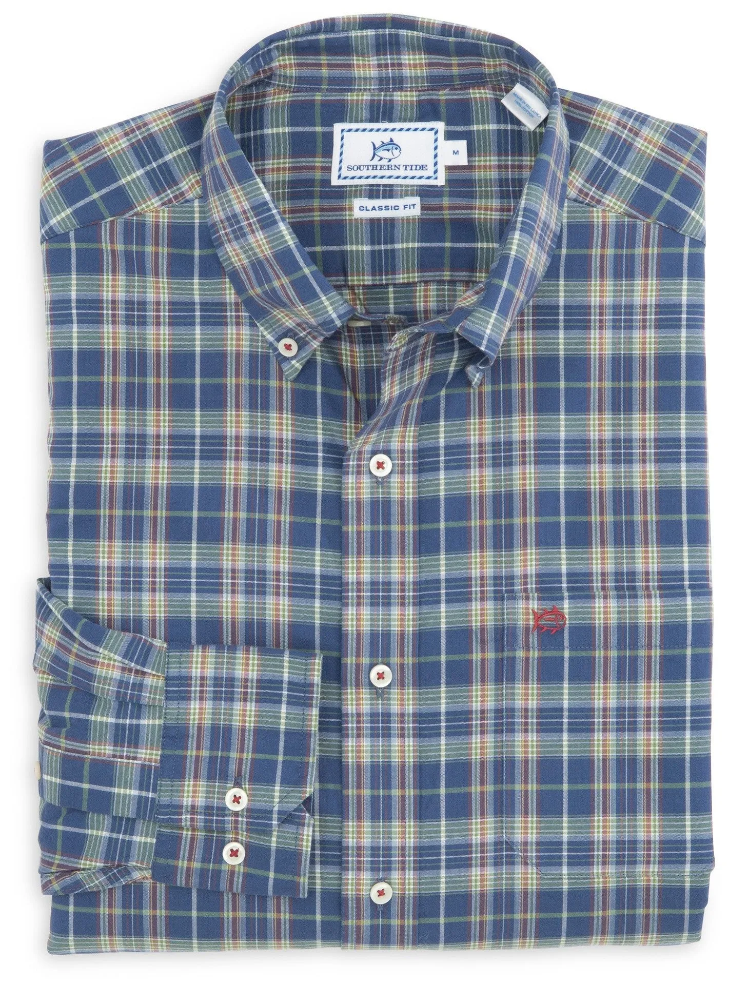 Southern Tide Men's LS High Ropes Plaid Sport Shirt/