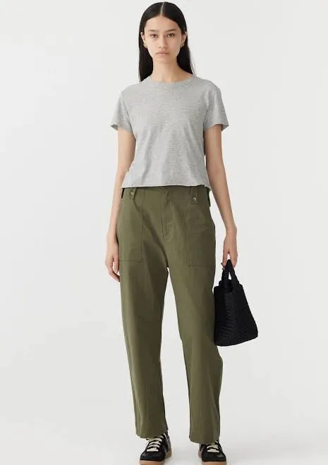 TAB DETAIL UTILITY PANT - KHAKI