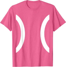 Tennis Ball Costume Funny Girls Tennis Halloween Costume T-Shirt