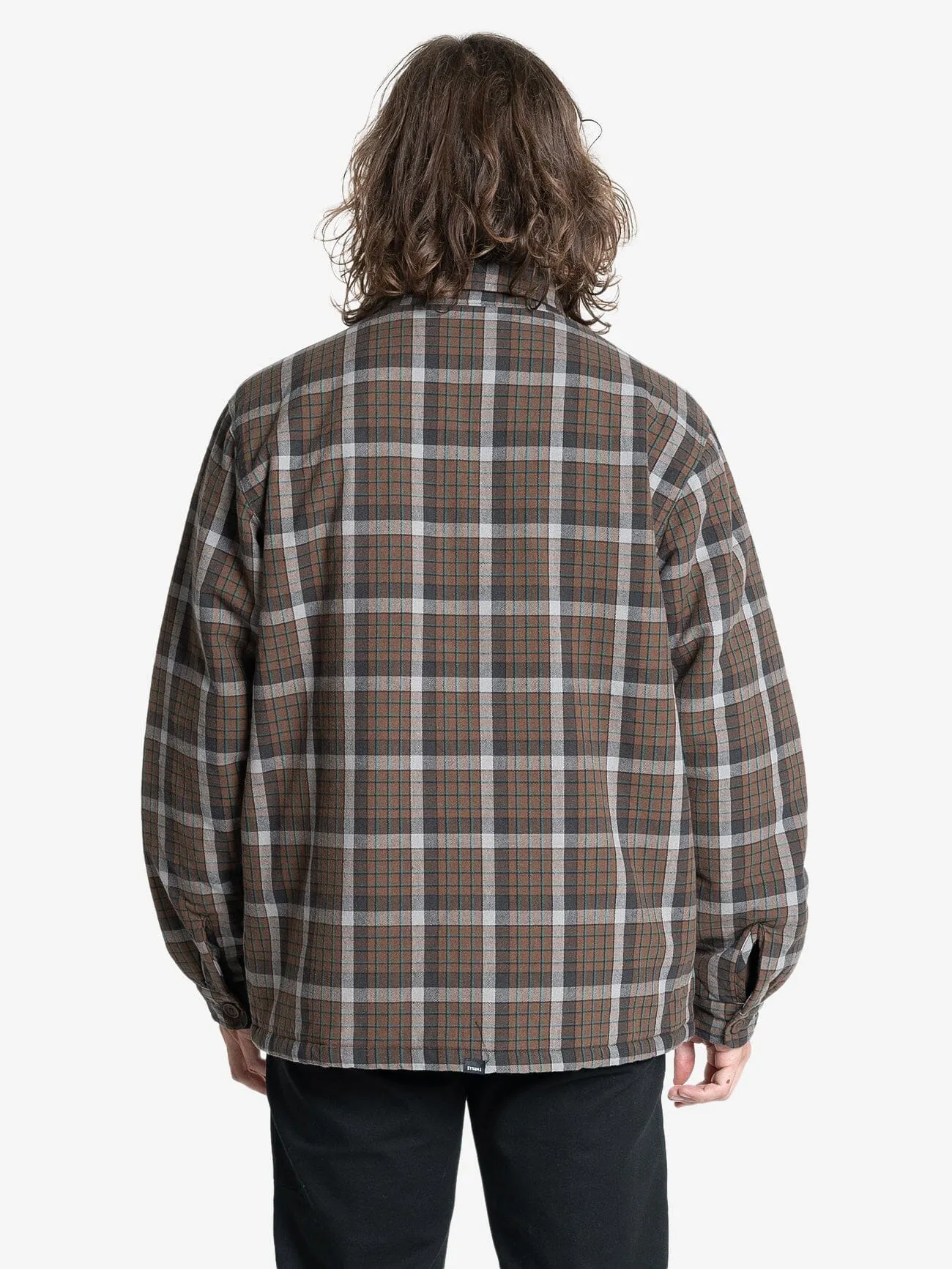 Thrills Labour Flannel Jacket - Brown