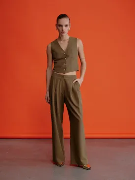 Tina Trousers In Khaki