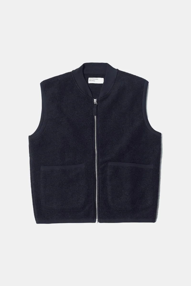 Universal Works Zip Waistcoat (Black)