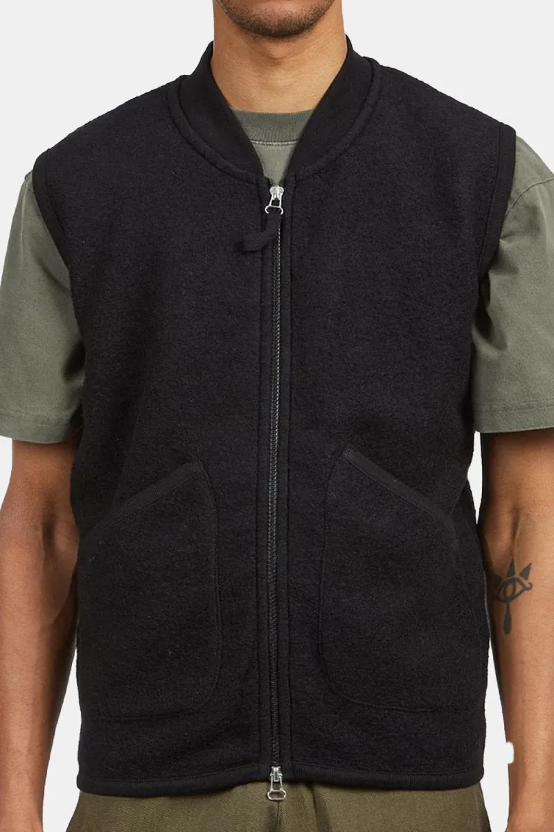 Universal Works Zip Waistcoat (Black)