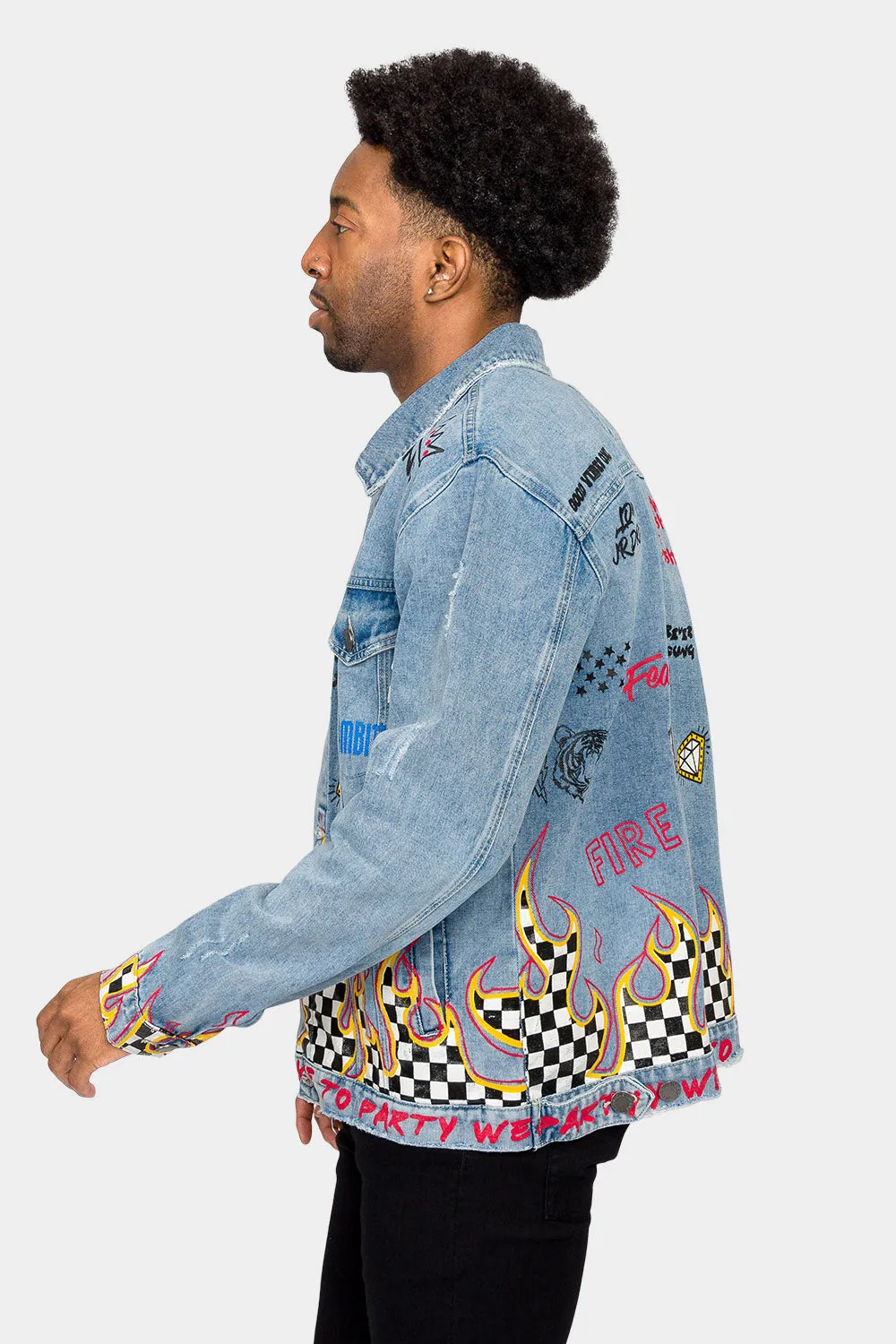 We Like To Party Denim Jacket
