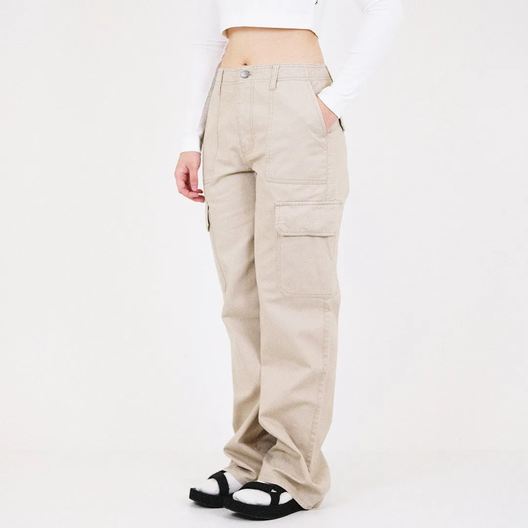 Women Cargo Pants - Light Khaki - SW2311180A