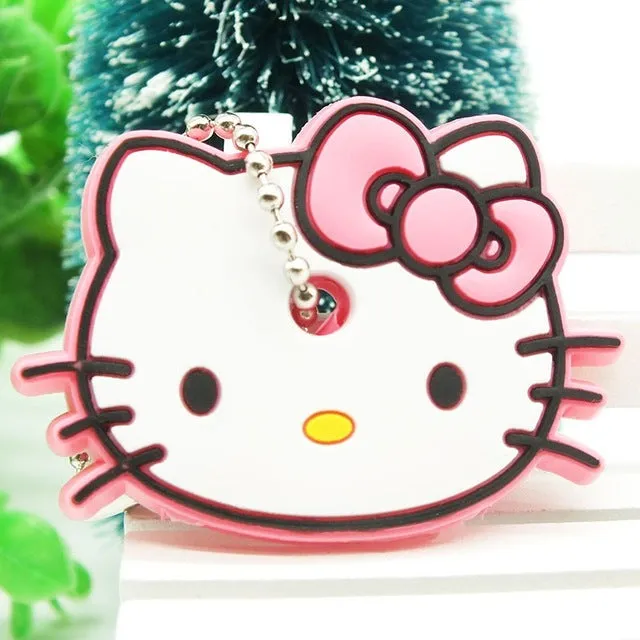 ZOEBER Funny animal keychain cartoon key chain Anime Mickey Minion Anime keycover animation key caps Children femme Keychain